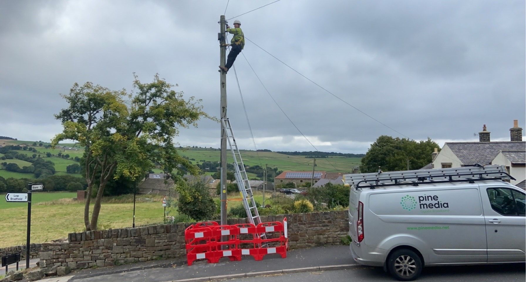 Bradfield rural build 50% complete - Dungworth and Worrall now live