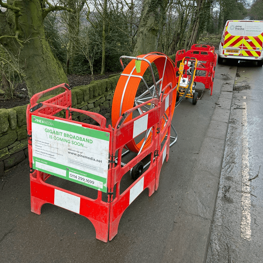 Fibre rods prepared for installation